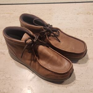 Ariat Brown Leather Lace-Up Chukka Boots 9.5EE
